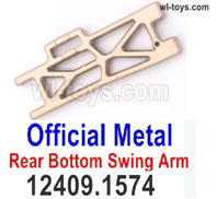 Wltoys 104019 Parts 12409.1574 Official Metal Rear Bottom Swing Arm.Wltoys 104019 1/10 Parts, Wltoys 104019 RC Car Accessories.