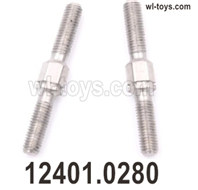 Wltoys 104019 Parts 12401.0280 Tie rod assembly.4x28mm.Total 2pcs.Wltoys 104019 1/10 Parts, Wltoys 104019 RC Car Accessories.