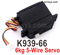 Wltoys 104019 Parts K939-66 6kg Servo,Steering unit with 5 wire and 2.0-5P Plug.The wire length is150mm.Wltoys 104019 1/10 Parts, Wltoys 104019 RC Car Accessories.