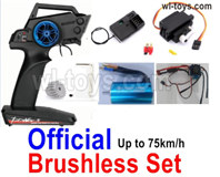 Wltoys 104019 Parts 124016-124017-Brushless Set..It includes the Brushless Motor,2.4GHZ Brushless Version Transmitter,Receiver board,ESC,Motor gear And Servo.Wltoys 104019 1/10 Parts, Wltoys 104019 RC Car Accessories.