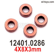 Wltoys 104019 Parts Oily copper sleeve 4X8X3mm.12401.0286.Total 4pcs.Wltoys 104019 1/10 Parts, Wltoys 104019 RC Car Accessories.