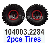 Wltoys 104020 Tires Wheels Parts 104003.2284 Tire Group.WLtoys 1/10 RC Car Crawler Accessories.