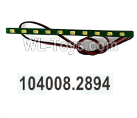 Wltoys 104020 Parts 104008.2894 Roof Light Panel Group.WLtoys 1/10 RC Car Crawler Accessories.