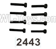 Wltoys 104020 Parts 104003.2443 Hex Socket Cap Screws 2.5X14HM D4.5 Group.WLtoys 1/10 RC Car Crawler Accessories.