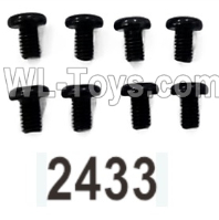 Wltoys 104020 Parts 104003.2433 Pan Head Hexagon Socket Screws 2.5X4TM D4.5 Group.WLtoys 1/10 RC Car Crawler Accessories.