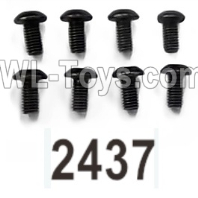 Wltoys 104020 Parts 104003.2437 Pan Head Hexagon Socket Screws 3X6TM D5.5 Group.WLtoys 1/10 RC Car Crawler Accessories.
