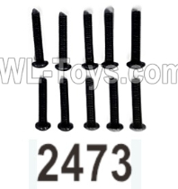 Wltoys 104020 Parts 104003.2473 Pan Head Hexagon Socket Screws 3X16TM D5.5 Group.WLtoys 1/10 RC Car Crawler Accessories.