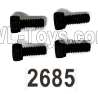 Wltoys 104020 Parts 104006.2685 Hex Socket Cap Machine Screws 4X10HM D7 Group.WLtoys 1/10 RC Car Crawler Accessories.