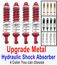 Wltoys 104020 Upgrade Metal Parts Hydraulic Shock Absorber kit .4 Set. 4 Color you can choose.WLtoys 1/10 RC Car Crawler Accessories.