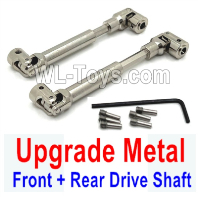 Wltoys 104020 Upgrade Metal Parts Front Drive Shaft and Rear Drive Shaft.WLtoys 1/10 RC Car Crawler Accessories.