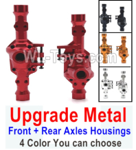 Wltoys 104020 Upgrade Metal Parts Front and Rear Axles Housings.4 Color you can choose.WLtoys 1/10 RC Car Crawler Accessories.