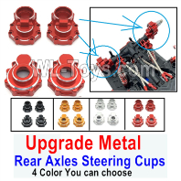 Wltoys 104020 Upgrade Metal Parts Rear Axles Steering Cups.4 Color you can choose.WLtoys 1/10 RC Car Crawler Accessories.