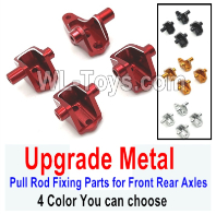 Wltoys 104020 Upgrade Metal Parts Pull Rod Fixing Parts for Front Rear Axles.4 Color you can choose.WLtoys 1/10 RC Car Crawler Accessories.