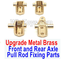 Wltoys 104020 Upgrade Metal Parts Brass Front and Rear Axle Pull Rod Fixing Parts.WLtoys 1/10 RC Car Crawler Accessories.