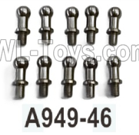 Wltoys 104020 Parts A949-46 Ball Head Screws 10.8X4 Group.WLtoys 1/10 RC Car Crawler Accessories.