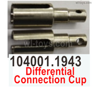 Wltoys 104072 Parts Differential connection cup group.104001.1943.Total 2pcs.Wltoys 104072 1/10 Parts, Wltoys 104072 RC Car Accessories.