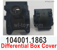 Wltoys 104072 Parts Differential Box Cover.104001.1863.It include the Upper and Bottom Cover.Wltoys 104072 1/10 Parts, Wltoys 104072 RC Car Accessories.