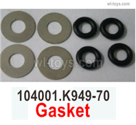 Wltoys 104072 Parts Gasket.K949-70.Total 8pcs.Wltoys 104072 1/10 Parts, Wltoys 104072 RC Car Accessories.