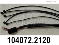 Wltoys 104072 Parts 104072.2120 Signal supply cable set.Wltoys 104072 1/10 Parts, Wltoys 104072 RC Car Accessories.