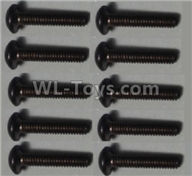 Wltoys 10428-2 Parts-132 10428.0566 M3X15 pan head hex head screws(10pcs),Wltoys 10428-2 Rc Car Parts,High speed 1:10 Scale 4wd,10428-B2 Electric Power On Road Drift Racing Truck Car Parts