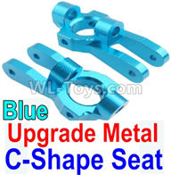 Wltoys 10428-C2 K949-10 Upgrade Metal C-Shape Seat-Blue-2pcs,Wltoys 10428-C2 Rc Car Parts,High speed 1:10 Scale 4wd,10428-C2 Electric Power On Road Drift Racing Truck Car Parts