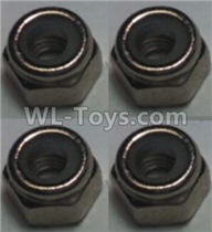 Wltoys 10428-2 Parts-108 M2.5 Locknut(4pcs),Wltoys 10428-2 Rc Car Parts,High speed 1:10 Scale 4wd,10428-B2 Electric Power On Road Drift Racing Truck Car Parts
