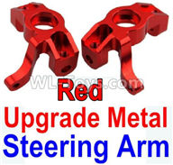 Wltoys 10428-C2 K949-11 Upgrade Metal Steering arm-Red-2pcs,Wltoys 10428-C2 Rc Car Parts,High speed 1:10 Scale 4wd,10428-C2 Electric Power On Road Drift Racing Truck Car Parts