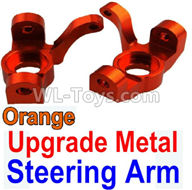 Wltoys 10428-2 Parts-11-04 K949-11 Upgrade Metal Steering arm-Orange-2pcs,Wltoys 10428-2 Rc Car Parts,High speed 1:10 Scale 4wd,10428-B2 Electric Power On Road Drift Racing Truck Car Parts