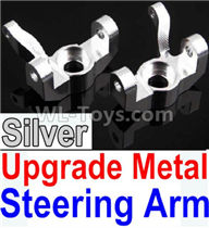 Wltoys 10428-2 Parts-11-05 K949-11 Upgrade Metal Steering arm-Silver-2pcs,Wltoys 10428-2 Rc Car Parts,High speed 1:10 Scale 4wd,10428-B2 Electric Power On Road Drift Racing Truck Car Parts