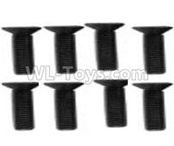 Wltoys 10428-C2 10428-2.0342 Flat head machine screw -M2.5x8(8pcs),Wltoys 10428-C2 Rc Car Parts,High speed 1:10 Scale 4wd,10428-C2 Electric Power On Road Drift Racing Truck Car Parts