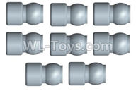 Wltoys 10428-2 Parts-113-05 10428-2.0751 5.8X9mm ball head screw set(8pcs),Wltoys 10428-2 Rc Car Parts,High speed 1:10 Scale 4wd,10428-B2 Electric Power On Road Drift Racing Truck Car Parts