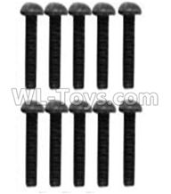 Wltoys 10428-C2 A929-75 Pan head inner hexagon Screws-M3X10-Black zinc plated(10PCS),Wltoys 10428-C2 Rc Car Parts,High speed 1:10 Scale 4wd,10428-C2 Electric Power On Road Drift Racing Truck Car Parts