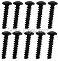 Wltoys 10428-C2 A929-79 Pan head inner hexagon Screws-M3X14-Black zinc plated(10PCS),Wltoys 10428-C2 Rc Car Parts,High speed 1:10 Scale 4wd,10428-C2 Electric Power On Road Drift Racing Truck Car Parts