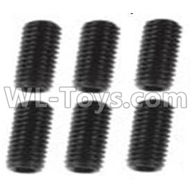 Wltoys 10428-2 Parts-119 A929-85 Jimi screws-M3X8-Black zinc plated(6PCS),Wltoys 10428-2 Rc Car Parts,High speed 1:10 Scale 4wd,10428-B2 Electric Power On Road Drift Racing Truck Car Parts