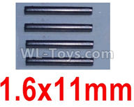 Wltoys 10428-2 Parts-22-06 K949-100 1.6X11mm optical axis(4pcs),Wltoys 10428-2 Rc Car Parts,High speed 1:10 Scale 4wd,10428-B2 Electric Power On Road Drift Racing Truck Car Parts
