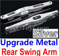 Wltoys 10428-C2 K949-29 Upgrade Metal Rear Swing Arm-Silver-2pcs,Wltoys 10428-C2 Rc Car Parts,High speed 1:10 Scale 4wd,10428-C2 Electric Power On Road Drift Racing Truck Car Parts