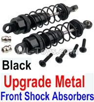 Wltoys 10428-2 Parts-36-08 Upgrade Metal Front Shock Absorbers(2pcs)-Black,Wltoys 10428-2 Rc Car Parts,High speed 1:10 Scale 4wd,10428-B2 Electric Power On Road Drift Racing Truck Car Parts