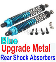Wltoys 10428-C2 Upgrade Metal Rear Shock Absorbers(2pcs)-Blue,Wltoys 10428-C2 Rc Car Parts,High speed 1:10 Scale 4wd,10428-C2 Electric Power On Road Drift Racing Truck Car Parts