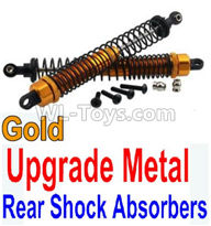 Wltoys 10428-C2 Upgrade Metal Rear Shock Absorbers(2pcs)-Gold,Wltoys 10428-C2 Rc Car Parts,High speed 1:10 Scale 4wd,10428-C2 Electric Power On Road Drift Racing Truck Car Parts