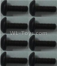 Wltoys 10428-C2 Pan head inner hexagon Screws-M2X6-(8pcs),Wltoys 10428-C2 Rc Car Parts,High speed 1:10 Scale 4wd,10428-C2 Electric Power On Road Drift Racing Truck Car Parts