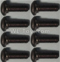 Wltoys 10428-C2 Pan head inner hexagon Screws-M2.5X6-(8pcs),Wltoys 10428-C2 Rc Car Parts,High speed 1:10 Scale 4wd,10428-C2 Electric Power On Road Drift Racing Truck Car Parts