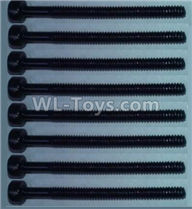 Wltoys 10428-C2 Cup head inner hexagon Screws-M2X24(8pcs),Wltoys 10428-C2 Rc Car Parts,High speed 1:10 Scale 4wd,10428-C2 Electric Power On Road Drift Racing Truck Car Parts