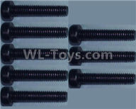 Wltoys 10428-C2 Cup head inner hexagon Screws-M2.5X12-(8pcs),Wltoys 10428-C2 Rc Car Parts,High speed 1:10 Scale 4wd,10428-C2 Electric Power On Road Drift Racing Truck Car Parts