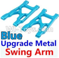 Wltoys 10428-A Upgrade Metal Swing Arm-Blue-2pcs,Wltoys 10428-A RC Car Parts,High speed 1:10 Scale 4wd,10428-A Electric Power On Road Drift Racing Truck Car Parts