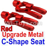 Wltoys 10428-A Upgrade Metal C-Shape Seat-Red-2pcs,Wltoys 10428-A RC Car Parts,High speed 1:10 Scale 4wd,10428-A Electric Power On Road Drift Racing Truck Car Parts