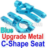 Wltoys 10428-A Upgrade Metal C-Shape Seat-Blue-2pcs,Wltoys 10428-A RC Car Parts,High speed 1:10 Scale 4wd,10428-A Electric Power On Road Drift Racing Truck Car Parts