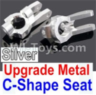 Wltoys 10428-A Upgrade Metal C-Shape Seat-Silver-2pcs,Wltoys 10428-A RC Car Parts,High speed 1:10 Scale 4wd,10428-A Electric Power On Road Drift Racing Truck Car Parts