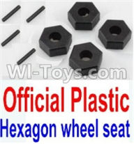 Wltoys 10428-A Official Plastic 12MM Hexagon wheel seat,Tire adapter(4pcs),Wltoys 10428-A RC Car Parts,High speed 1:10 Scale 4wd,10428-A Electric Power On Road Drift Racing Truck Car Parts