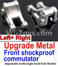 Wltoys 10428-A Upgrade Metal Front shockproof commutator(Left and Right)-Silver,Wltoys 10428-A RC Car Parts,High speed 1:10 Scale 4wd,10428-A Electric Power On Road Drift Racing Truck Car Parts