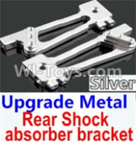 Wltoys 10428-A Upgrade Metal Rear Shock absorber bracket-Silver-2pcs,Wltoys 10428-A RC Car Parts,High speed 1:10 Scale 4wd,10428-A Electric Power On Road Drift Racing Truck Car Parts